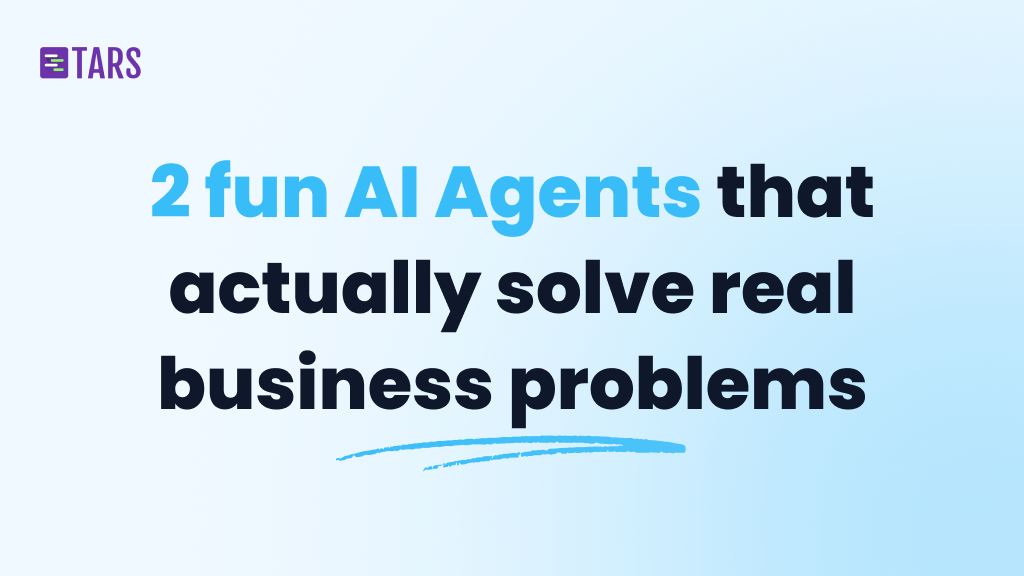 Two fun AI Agents that actually solve real business problems