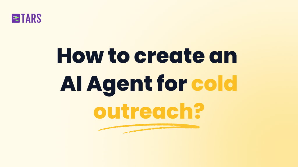 The smarter way to do outreach with a cold email AI Agent