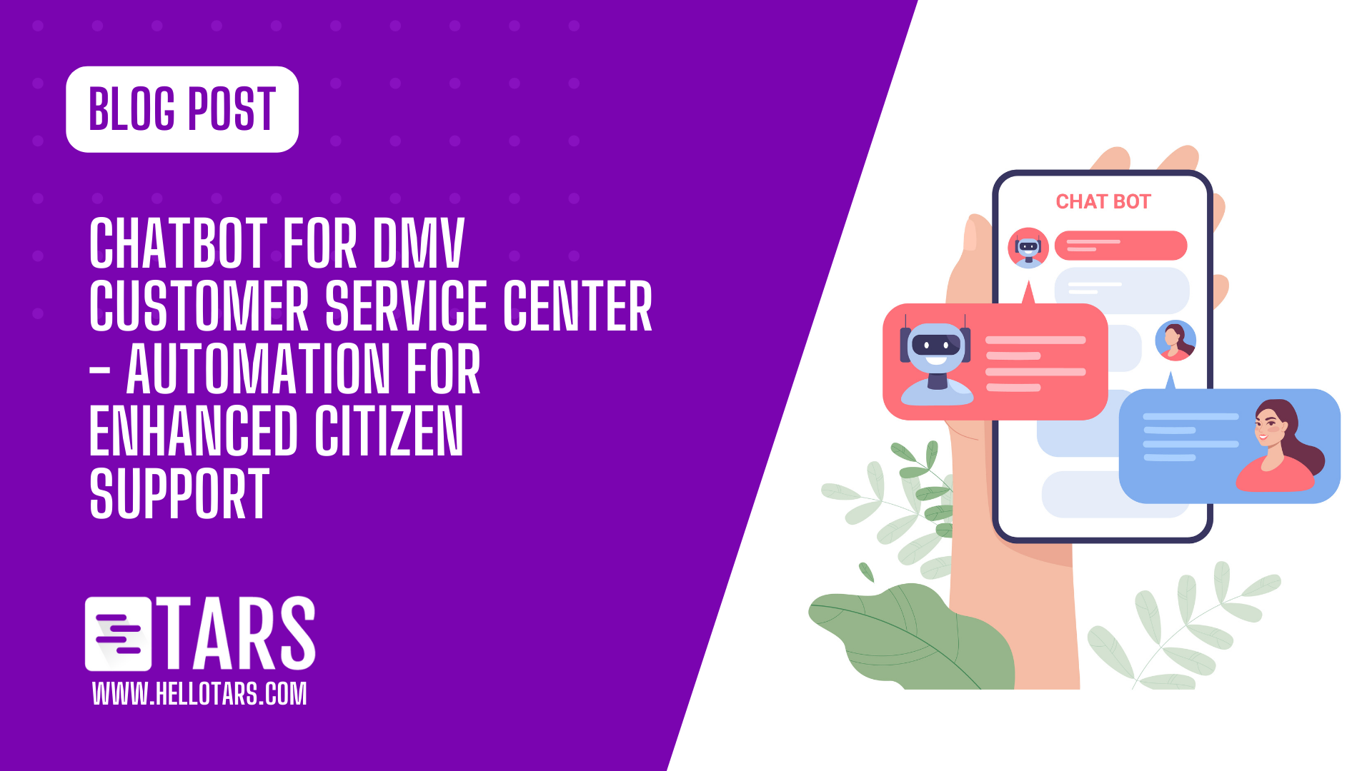 Chatbot for DMV Customer Service Center – Automation for Enhanced Citizen Support