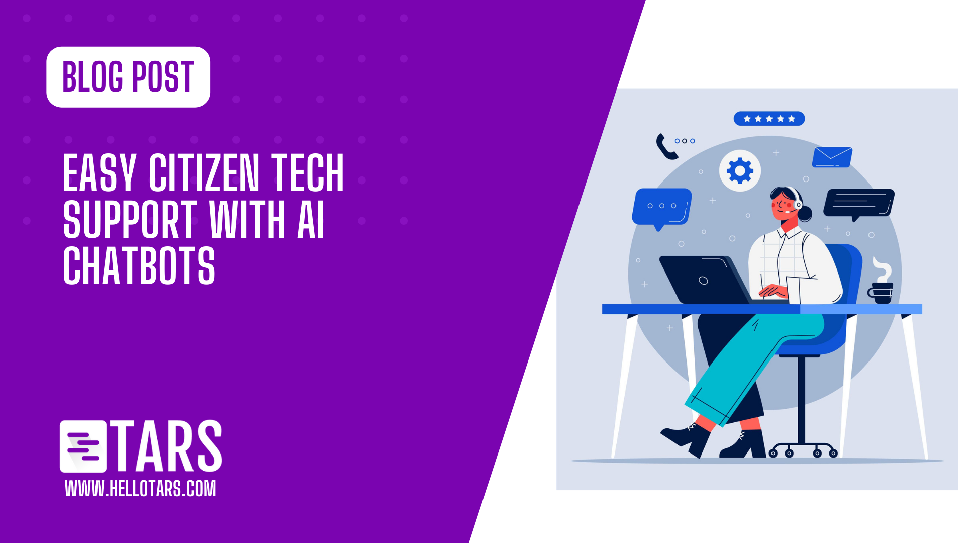 Easy Citizen Tech Support with AI Chatbots