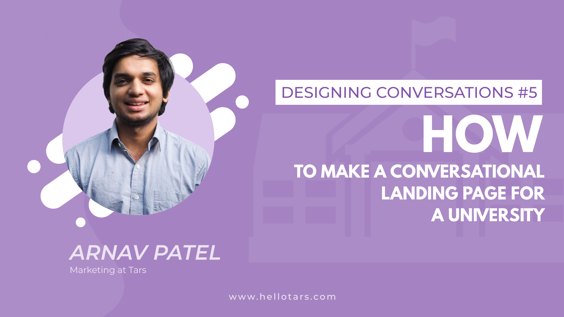 [Designing Conversations] How to Make a Conversational Landing Page for a University