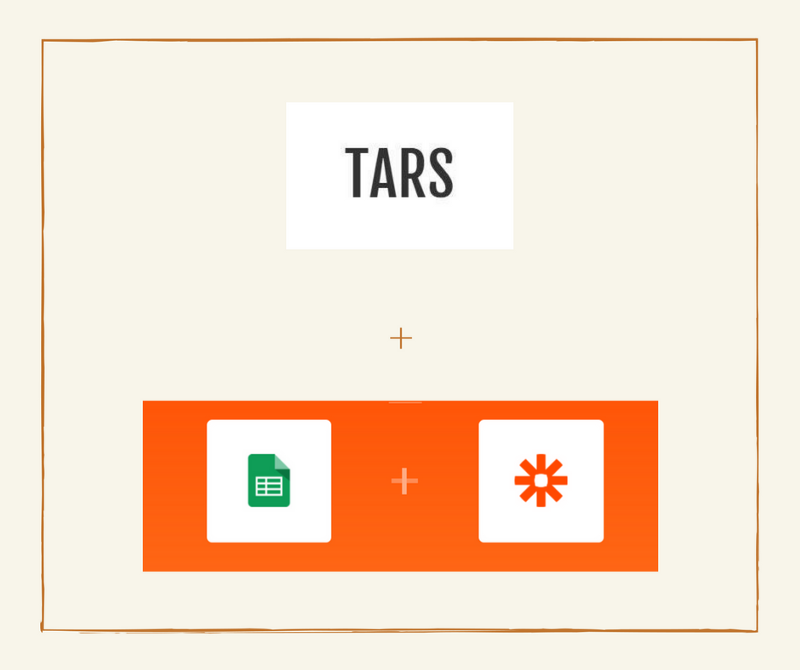 Tars Labs Experiment #2 : Sending Tars bot data to Google Sheets via Zapier