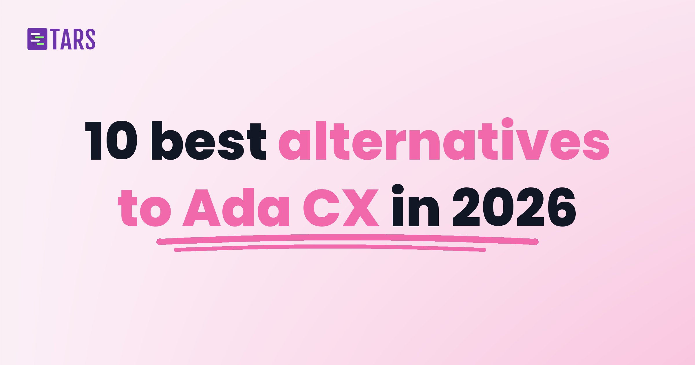 10 best alternatives to Ada CX in 2026
