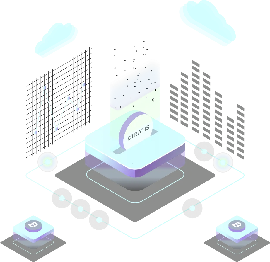 A diagram of a cloud with a magnifying glass on top of it.