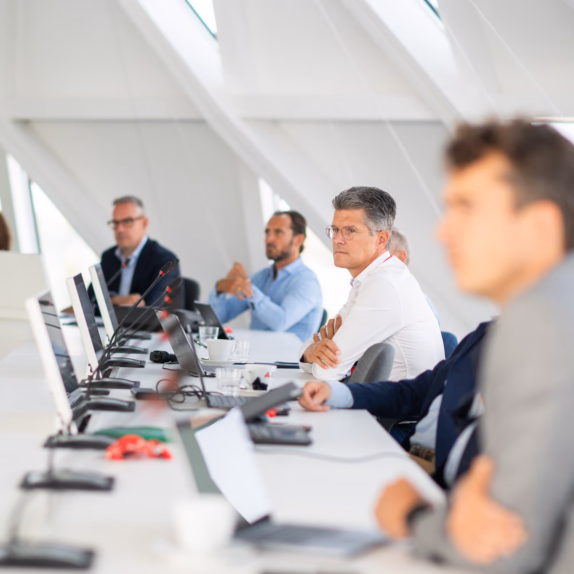 People in a meeting