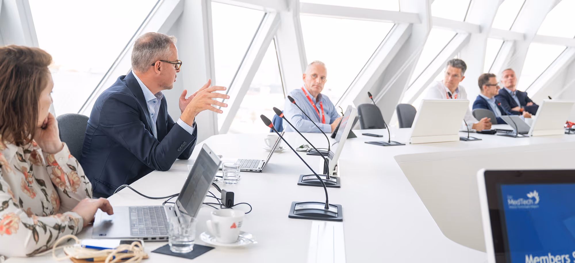 People in a meeting