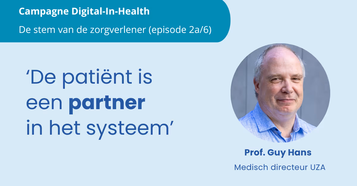 Hans: 'Patiënt is een partner in het systeem'