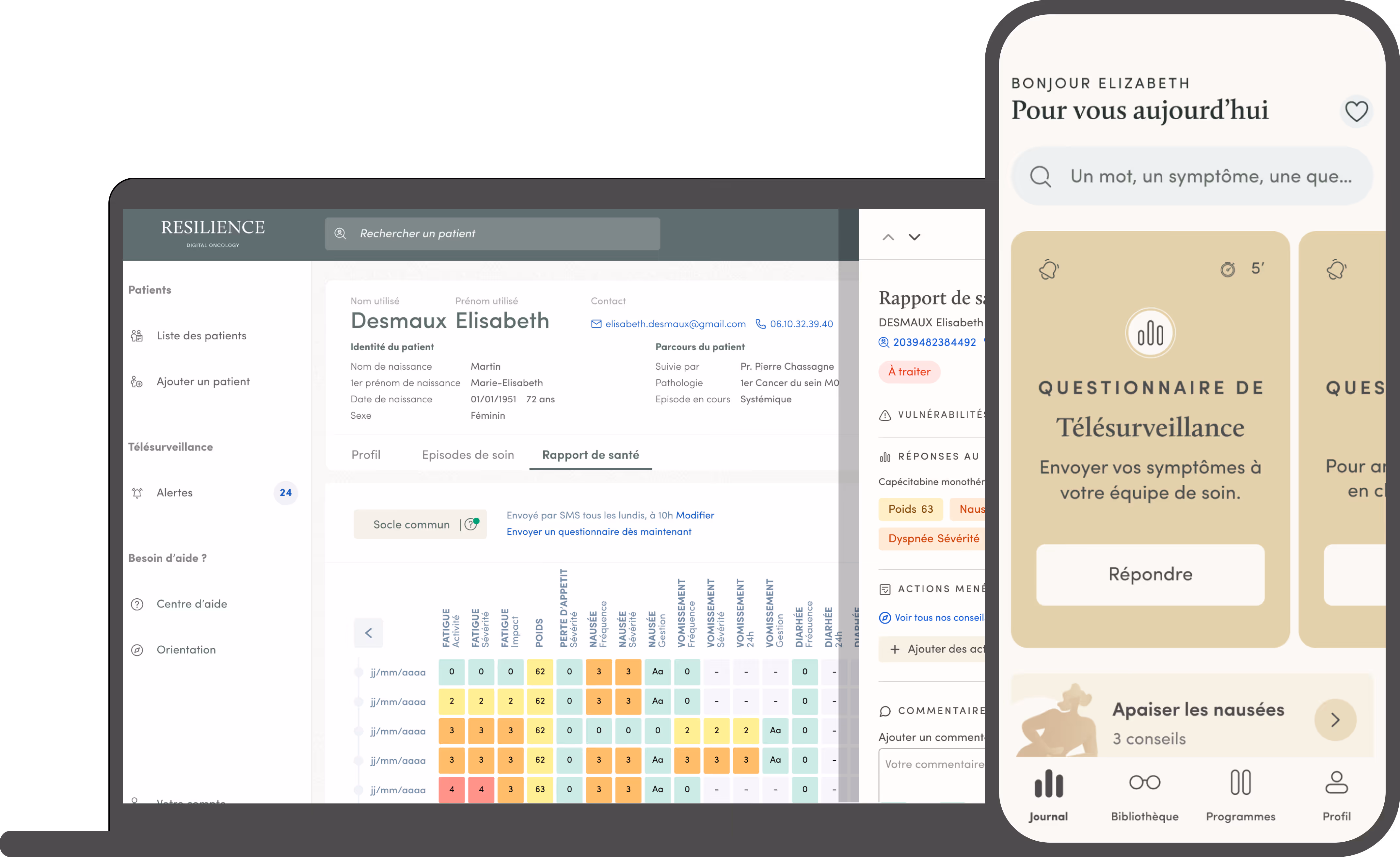 Telemonitoring van kankerpatiënten: betere opvolging, lagere kost