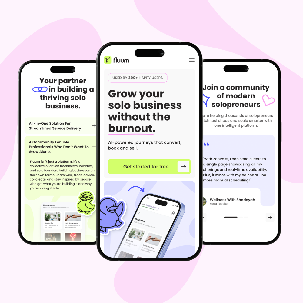 Fluum web design