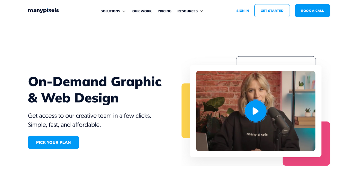 ManyPixels, design services for a flat monthly rate