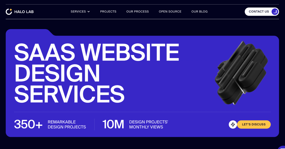 saas web design agency halo lab