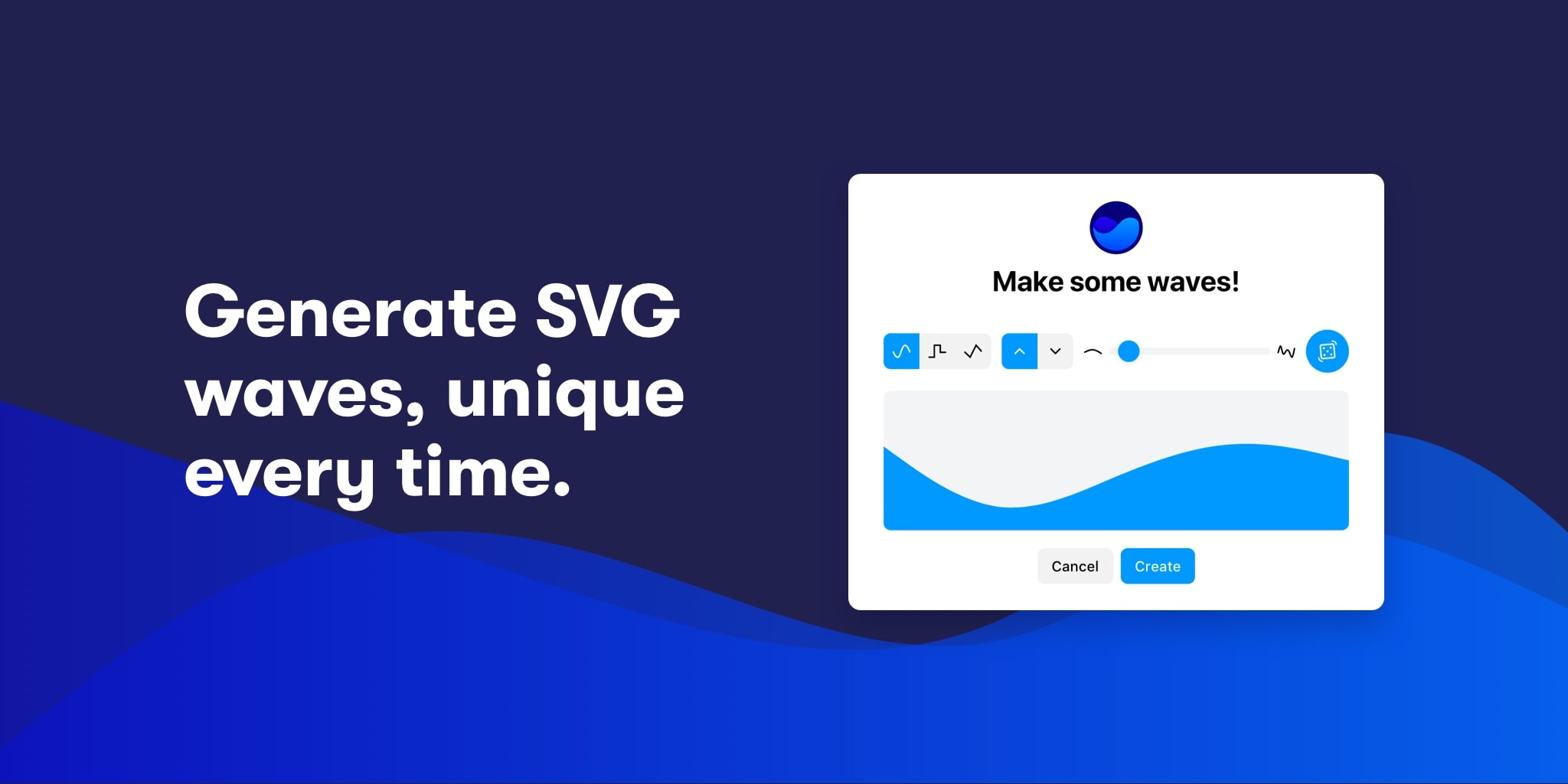 SVG wave generator