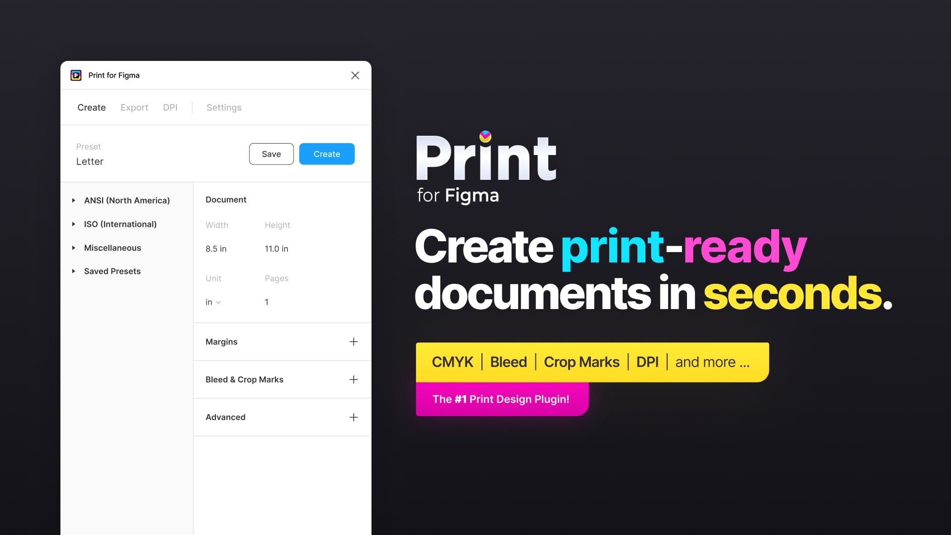 Print for Figma - Create Print-Ready Documents in Seconds