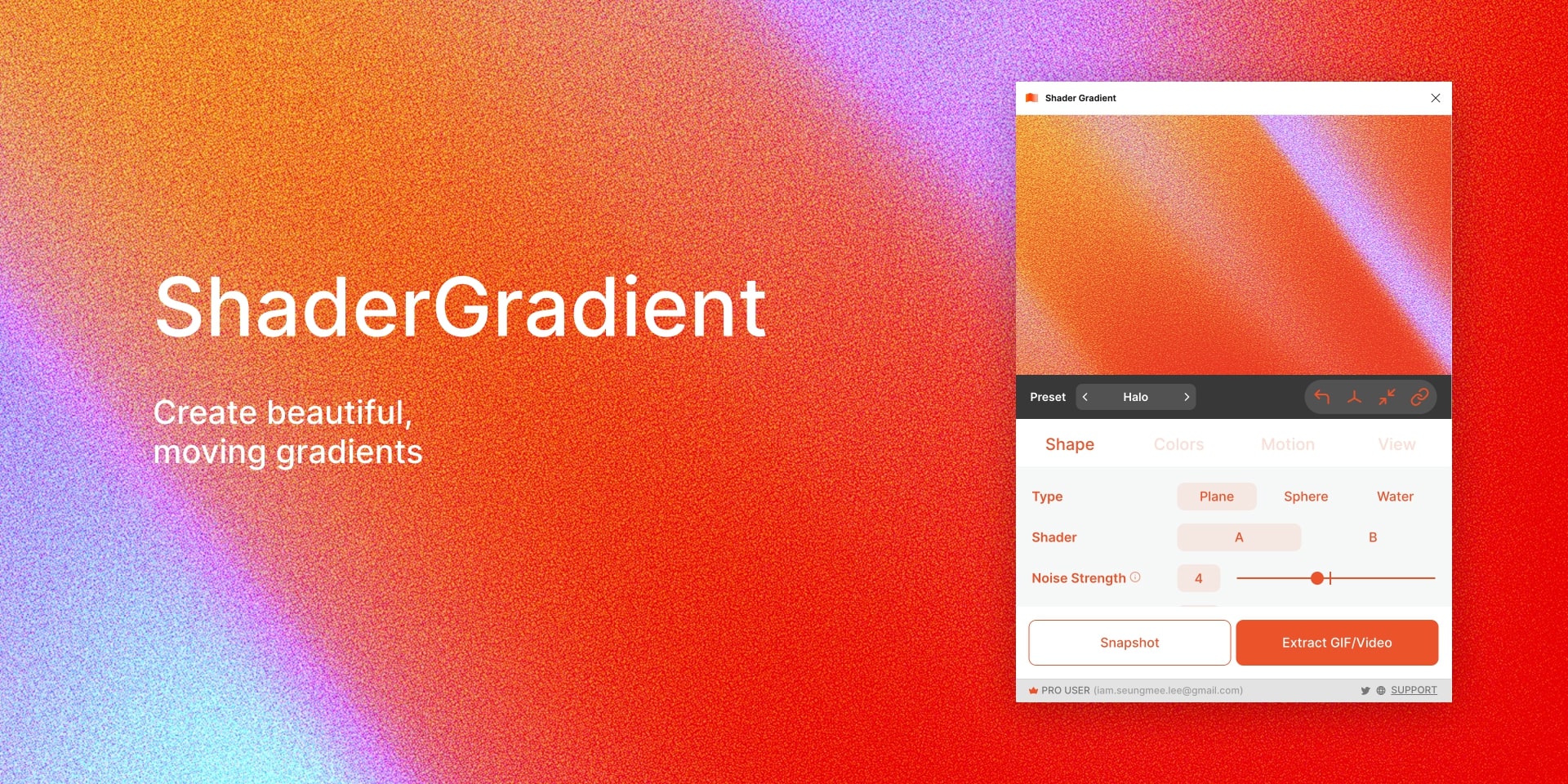 Shader Moving Gradients Figma