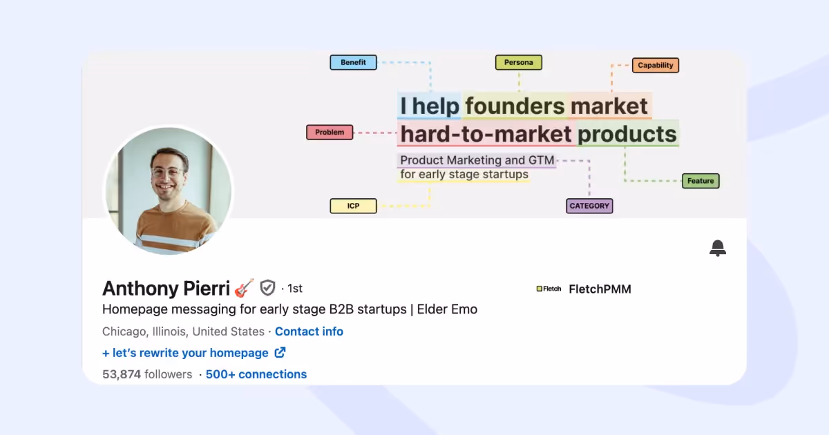 linkedin banner examples anthony