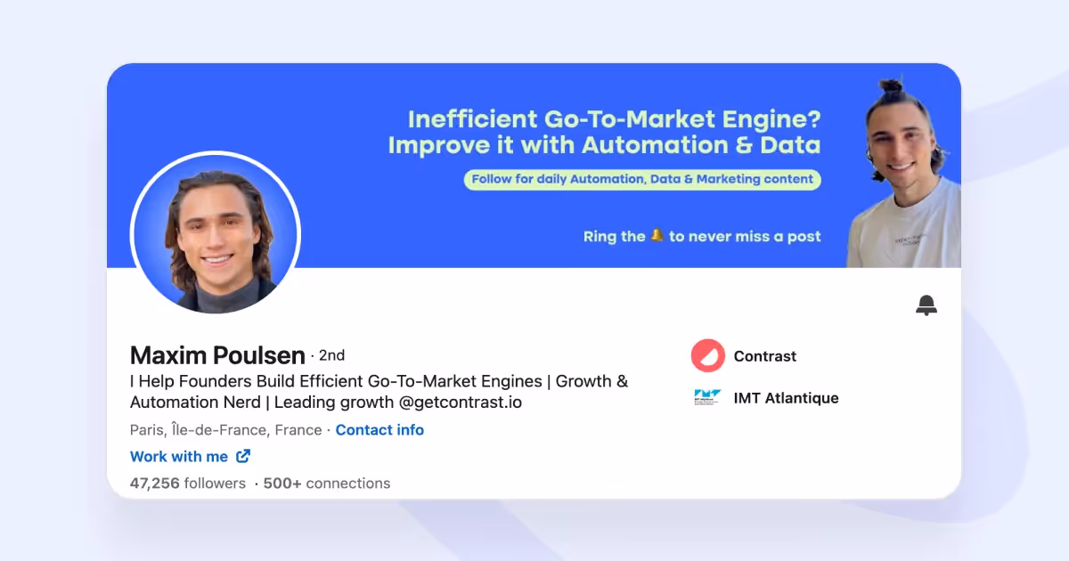 linkedin banner examples maxim