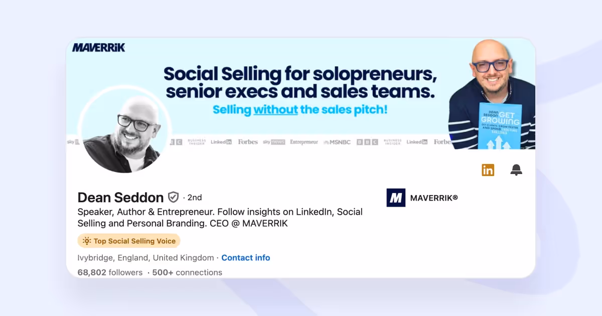 linkedin banner examples dean