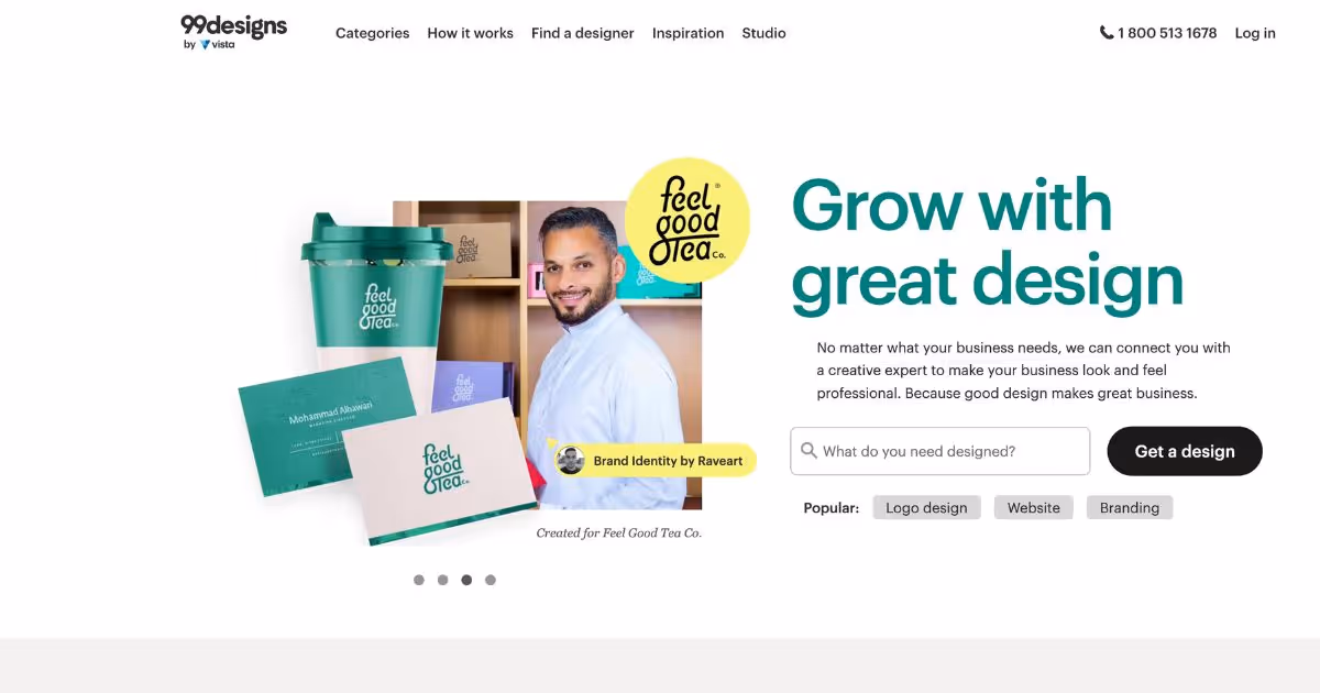 99designs platform to outsource graphic design 