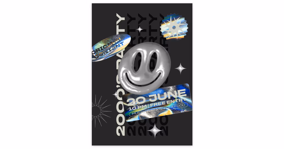 y2k aesthetic graphic design styles