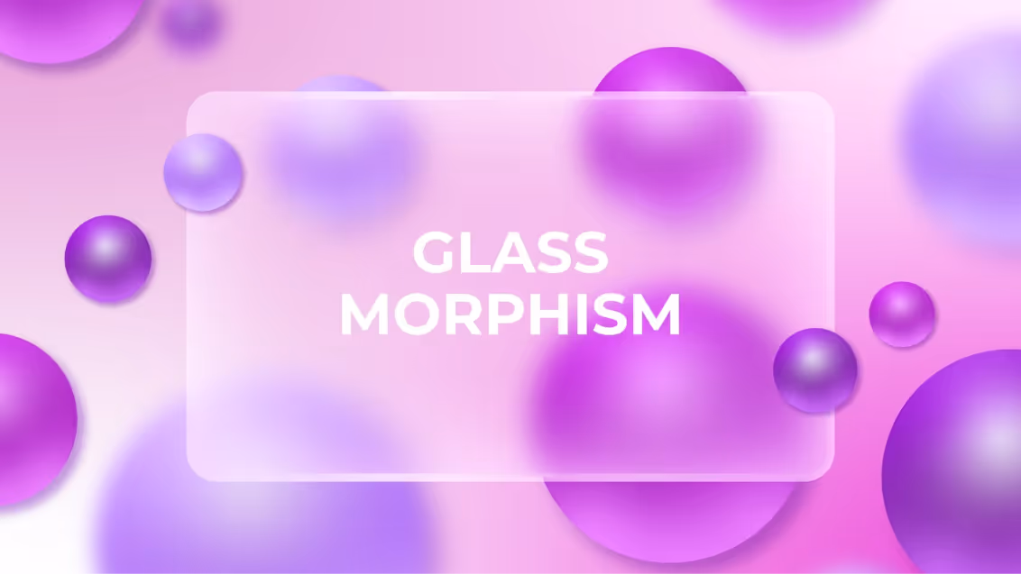 glassmorphism graphic design styles