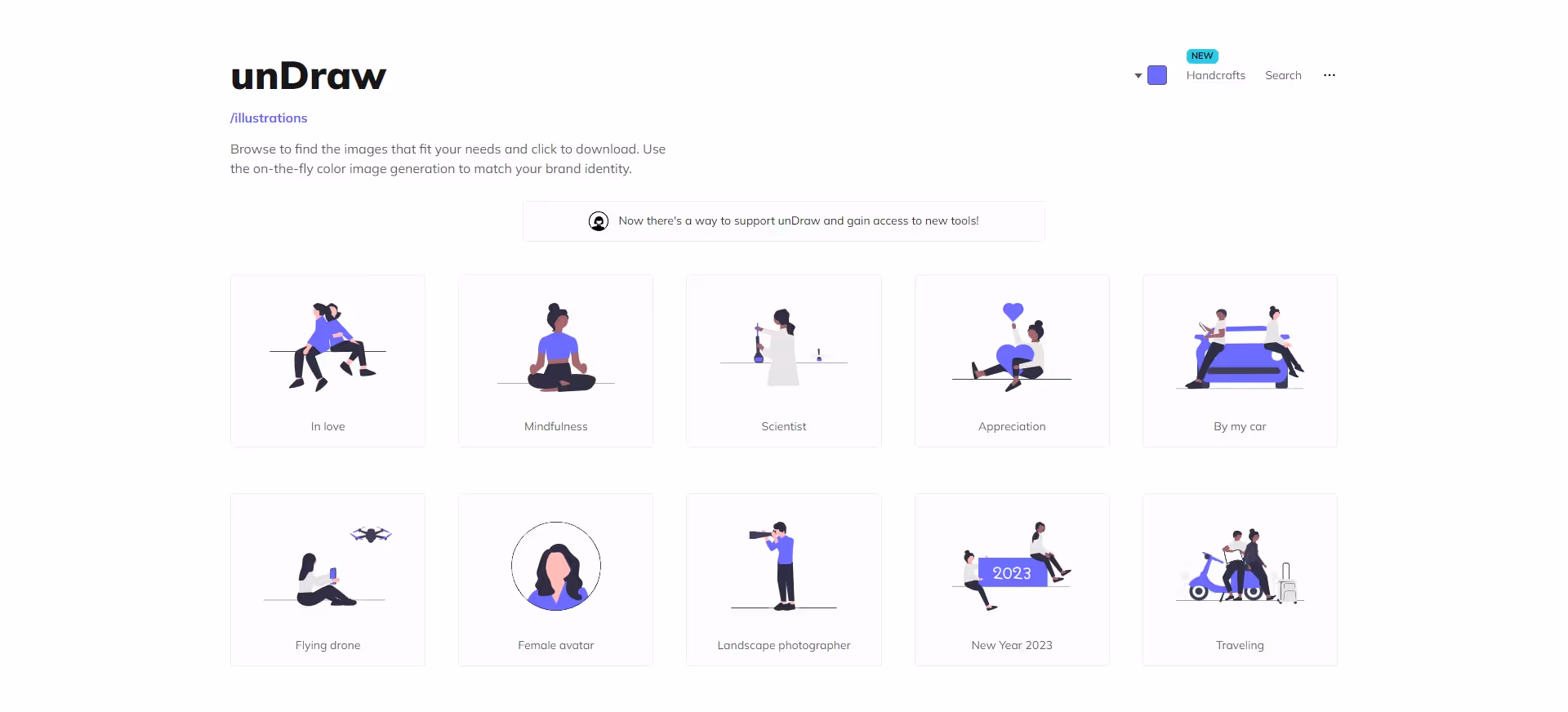 unDraw Free Illustrations for Marketers and Designers
