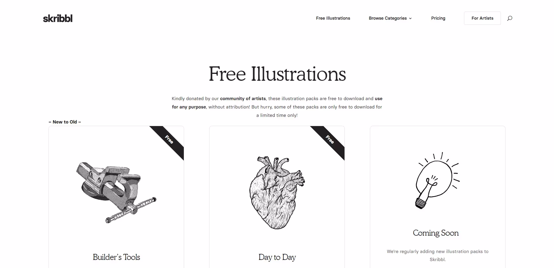Skribbl Free Illustrations for Marketers and Designers