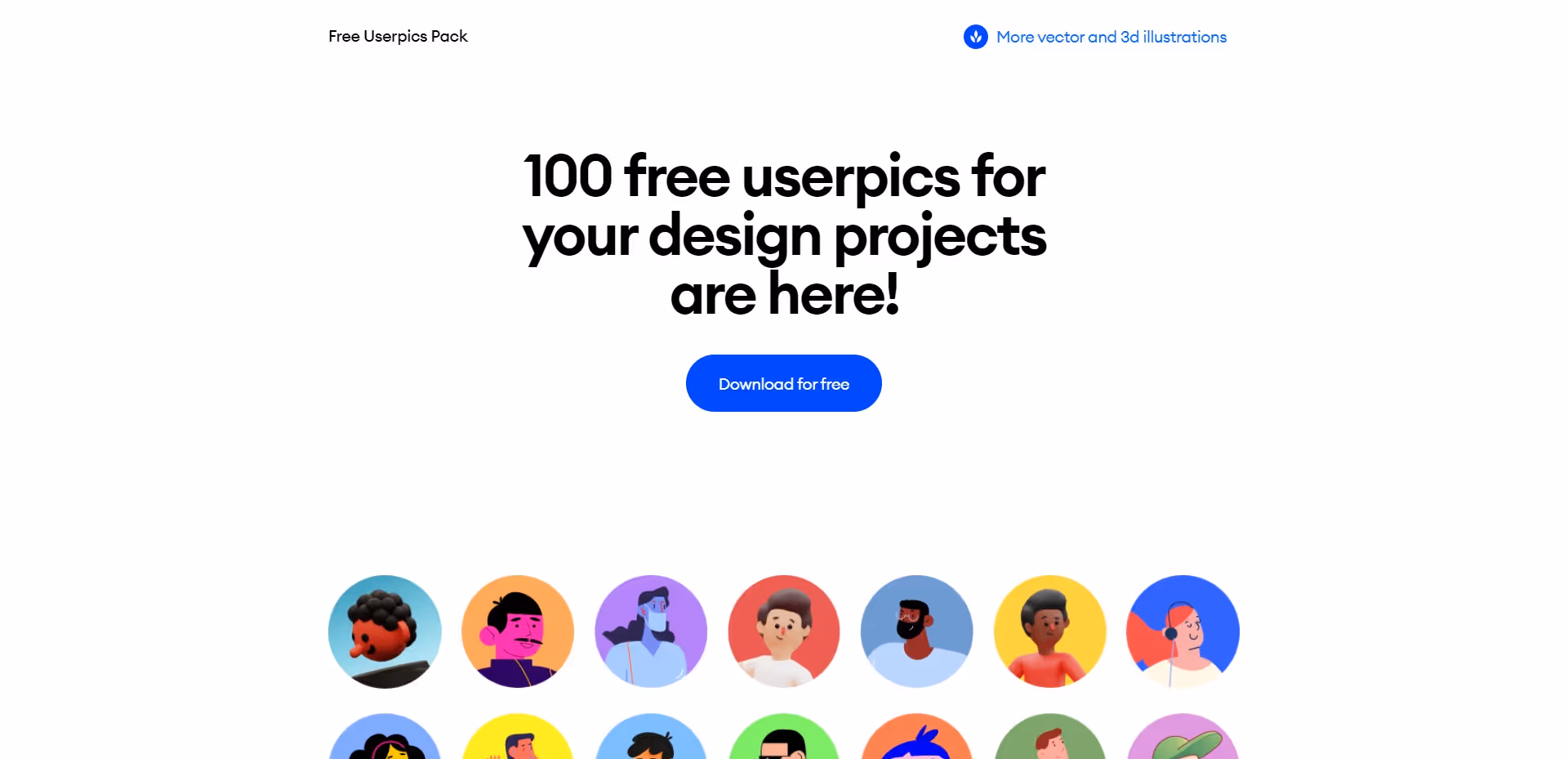 Free Userpics Pack Free Illustrations for Marketers and Designers