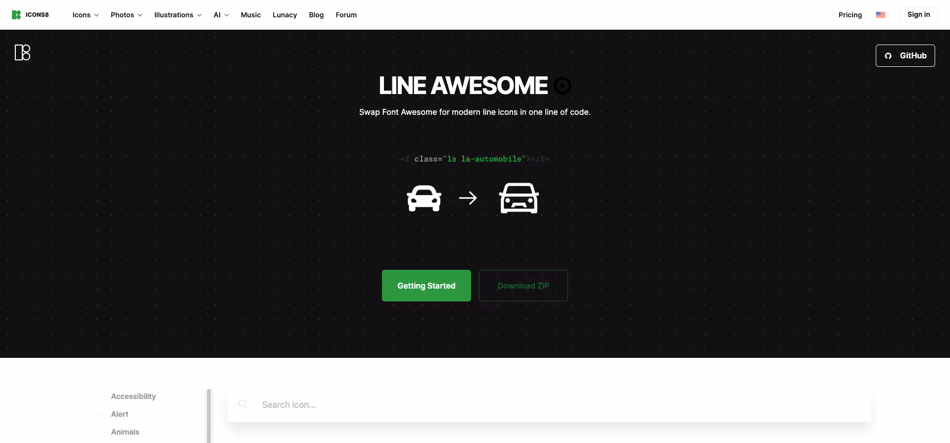 Line Awesome-kostenlose-icons