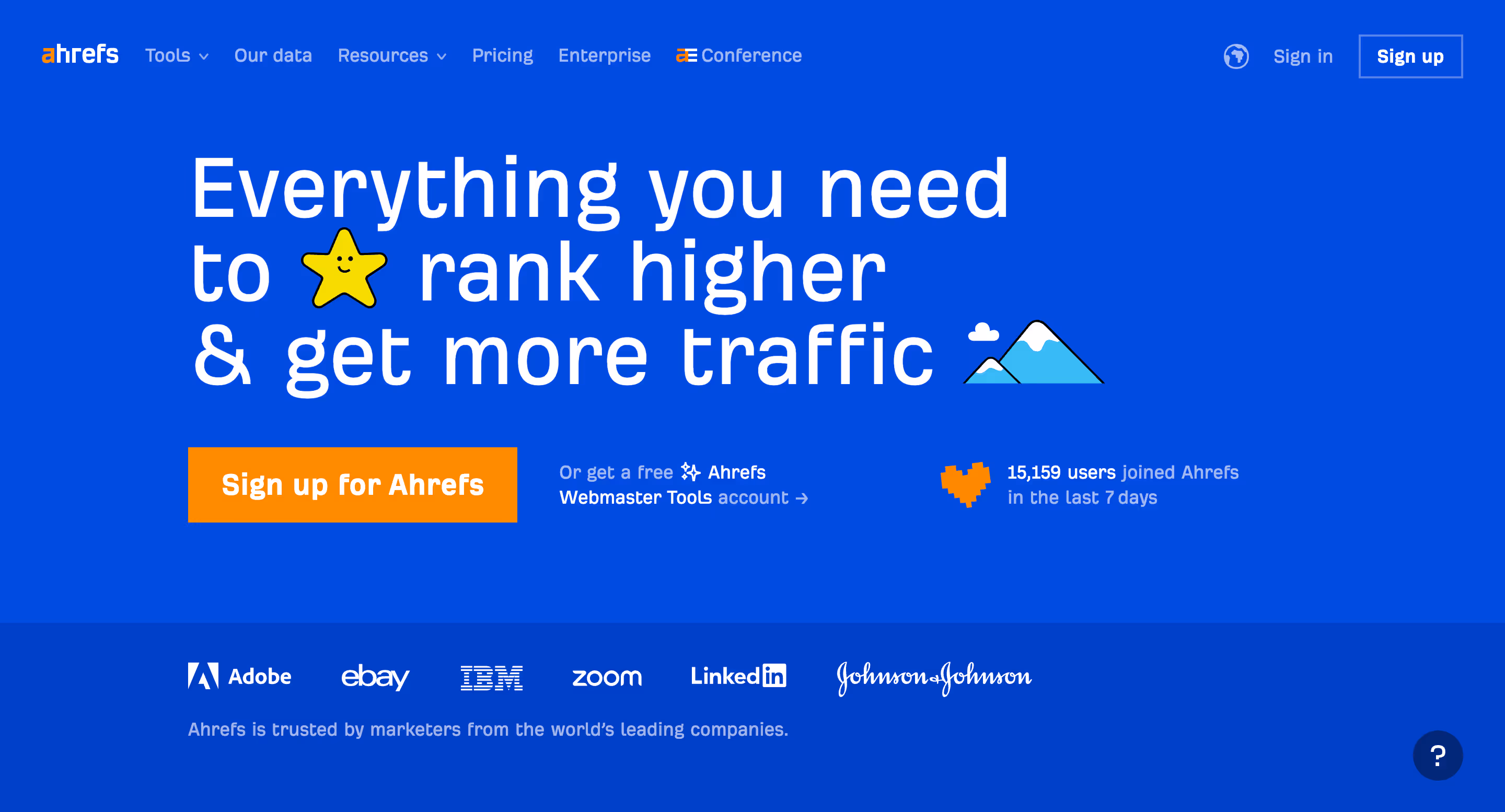 one of the inbound marketing tools called ahrefs