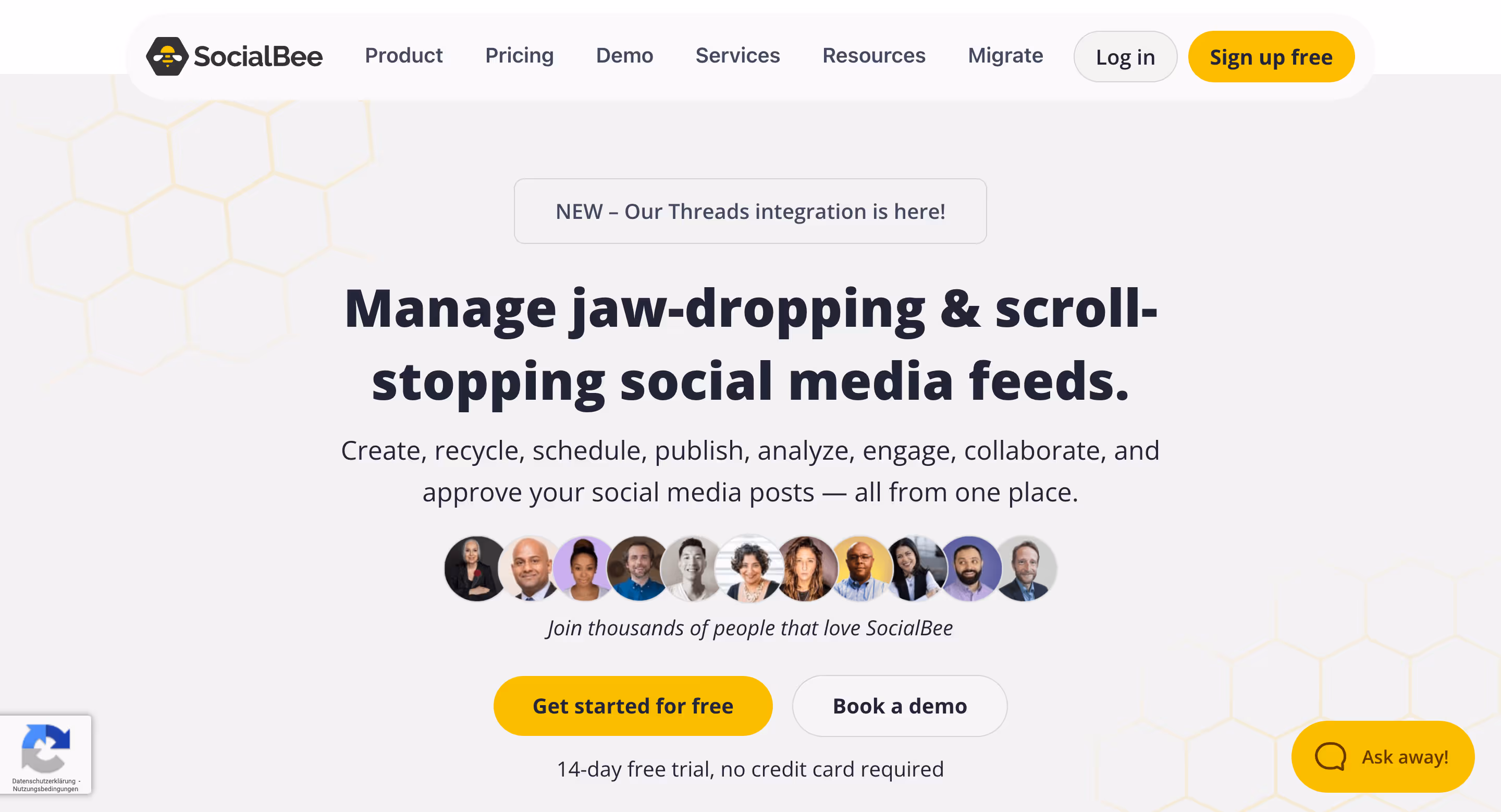 one of the inbound marketing tools called socialbee