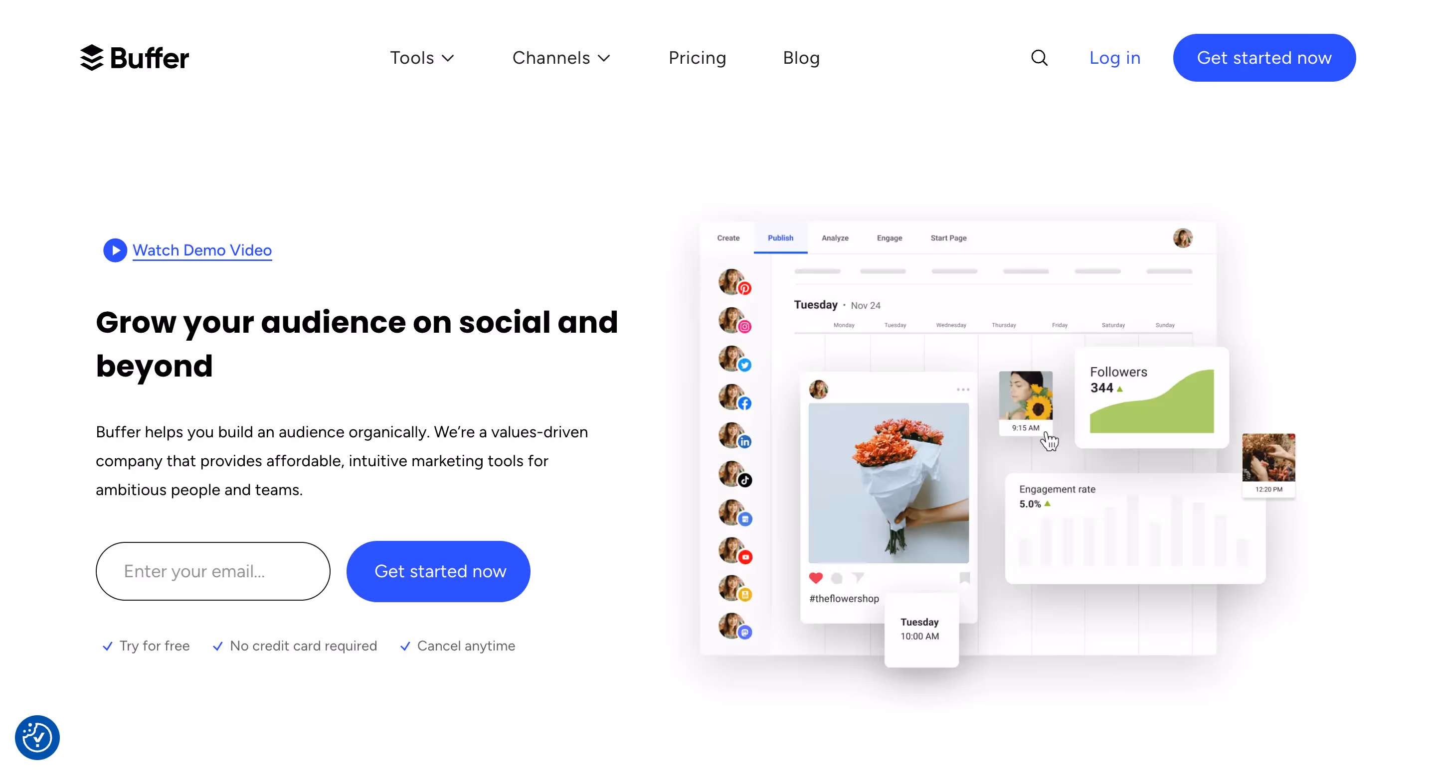 one of the inbound marketing tools called buffer