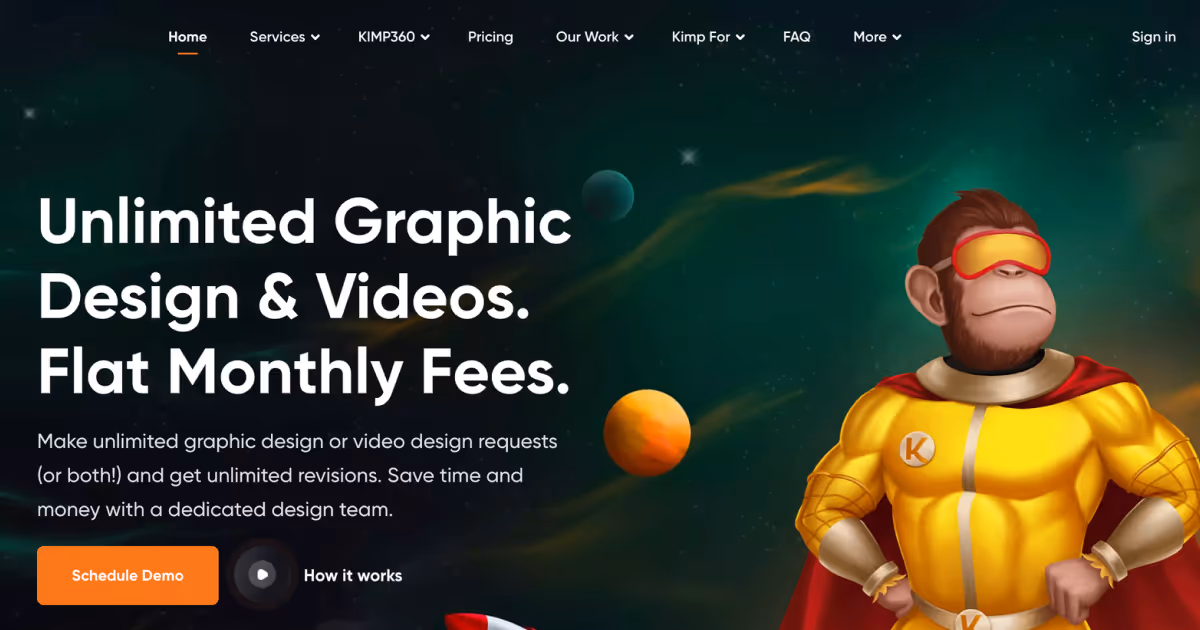 Kimp graphic design service