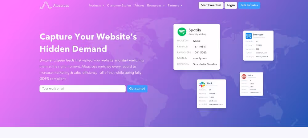 One of the conversion optimization tools called Albacross
