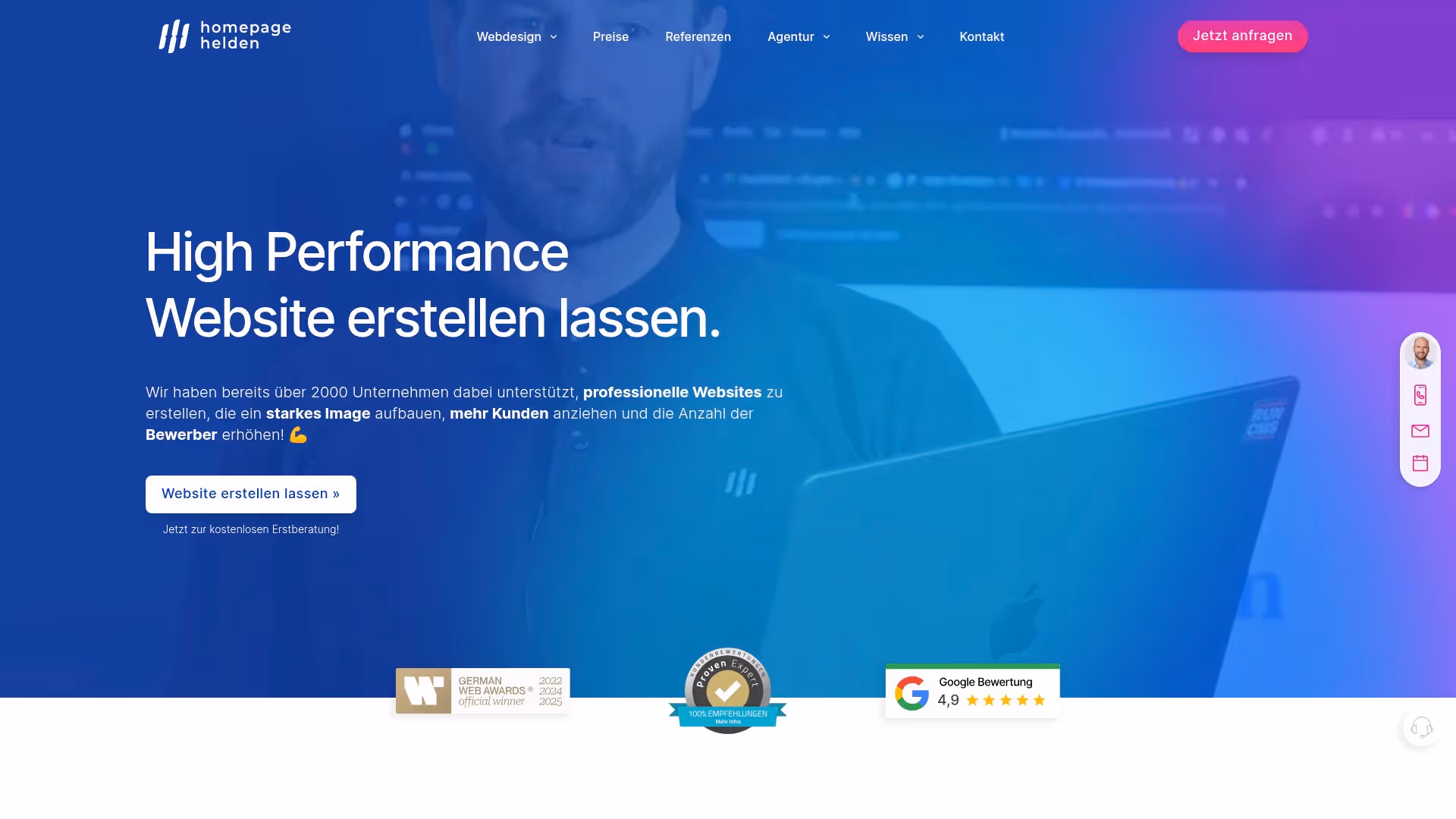 Homepage Helden