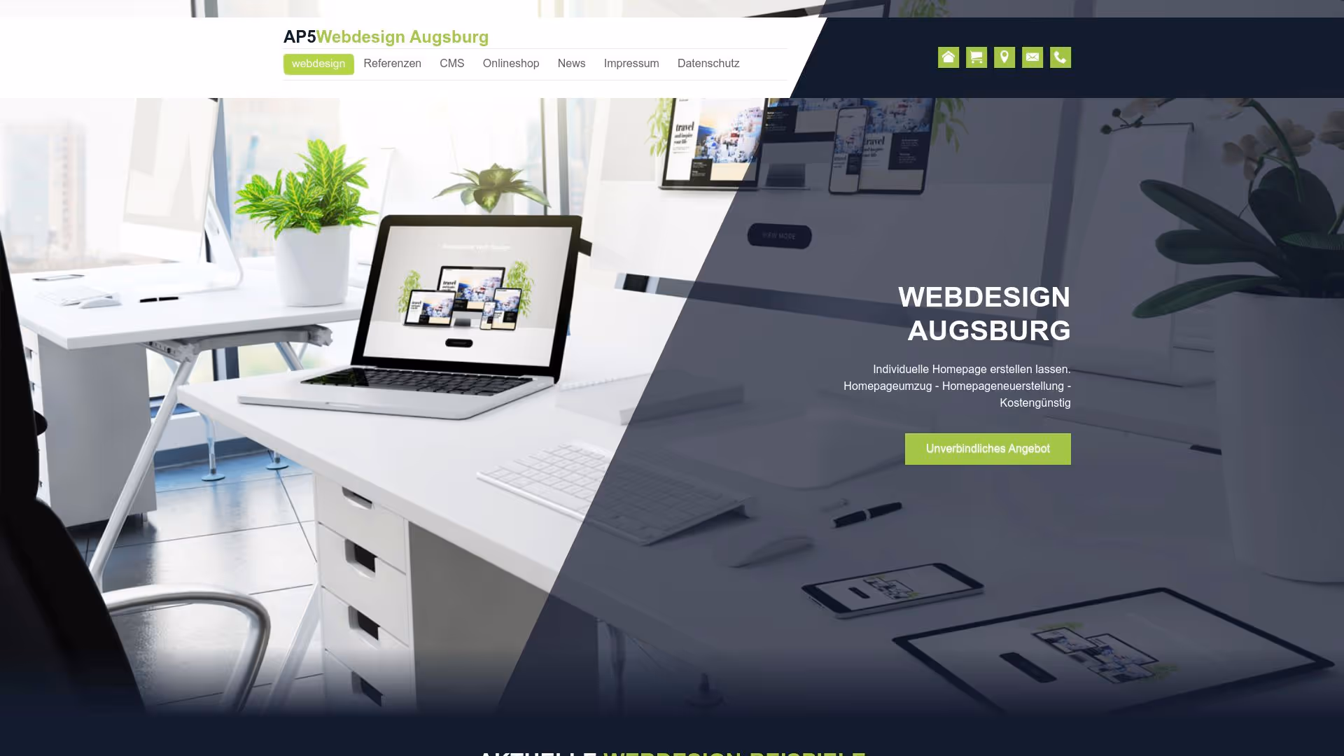 Webdesign Homepage Gestaltung