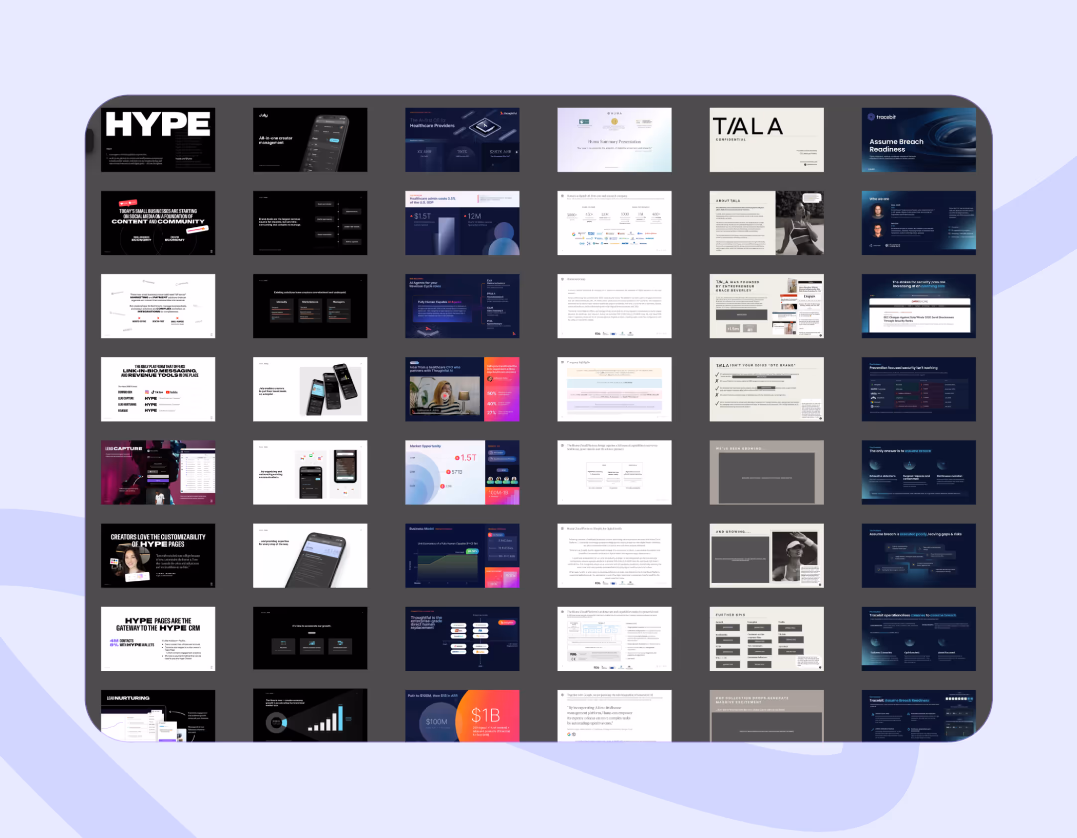 Pitch Deck Swipe File