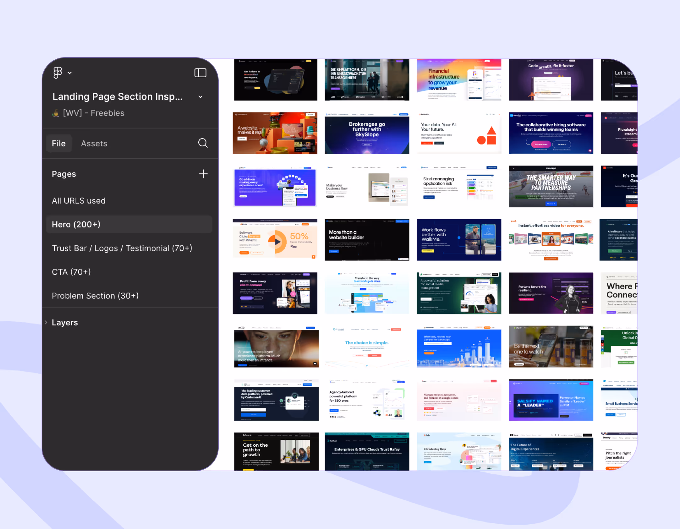 Landing Page Section Swipe File
