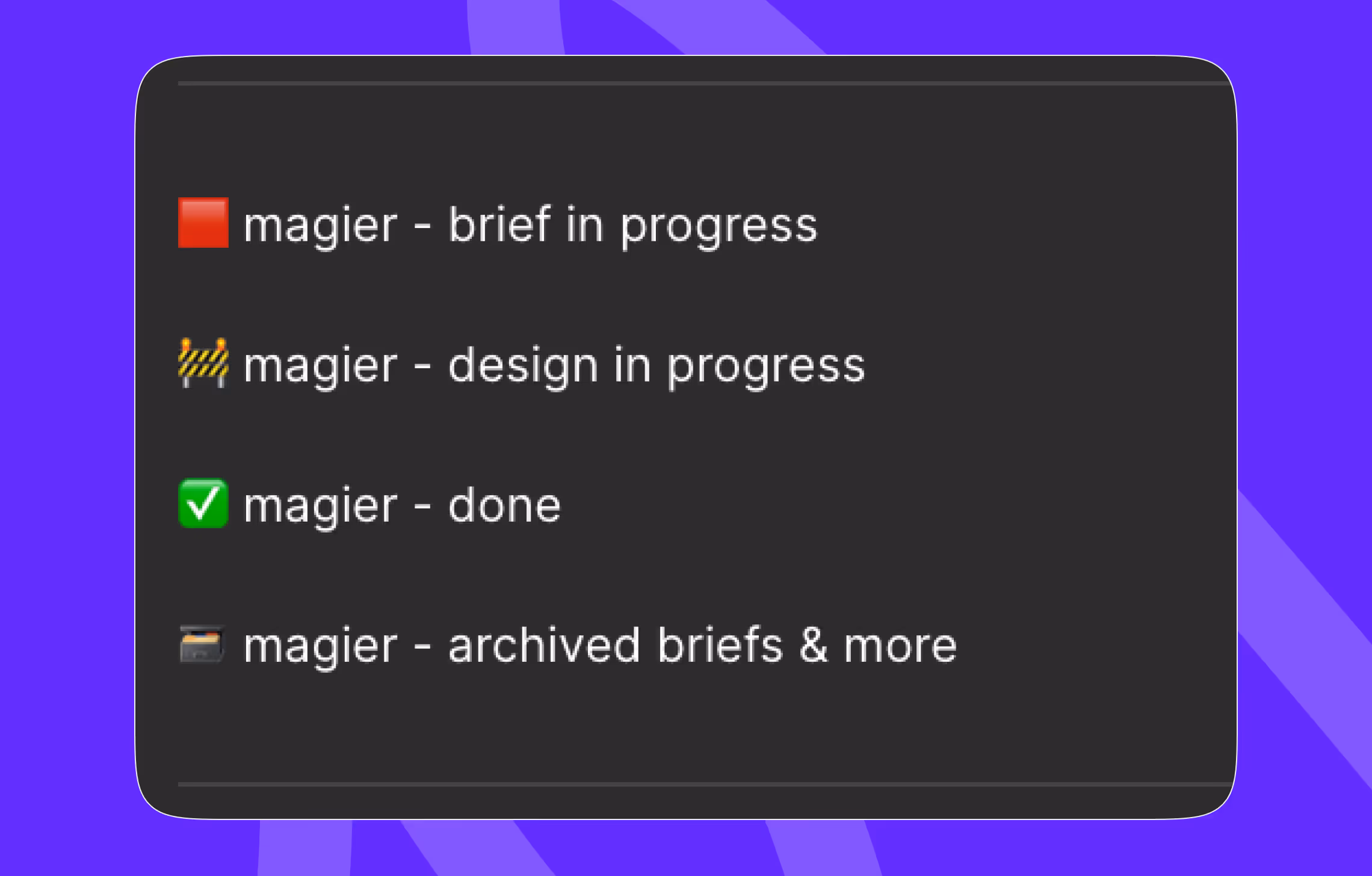 example of a figma file structure for design briefs