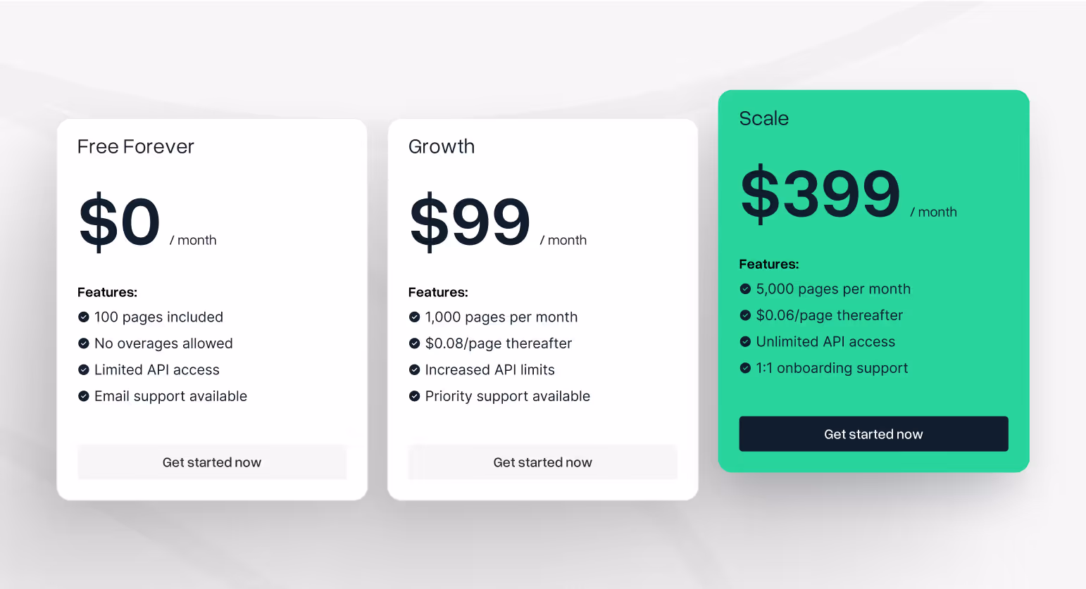 pricing tiles design for playmaker