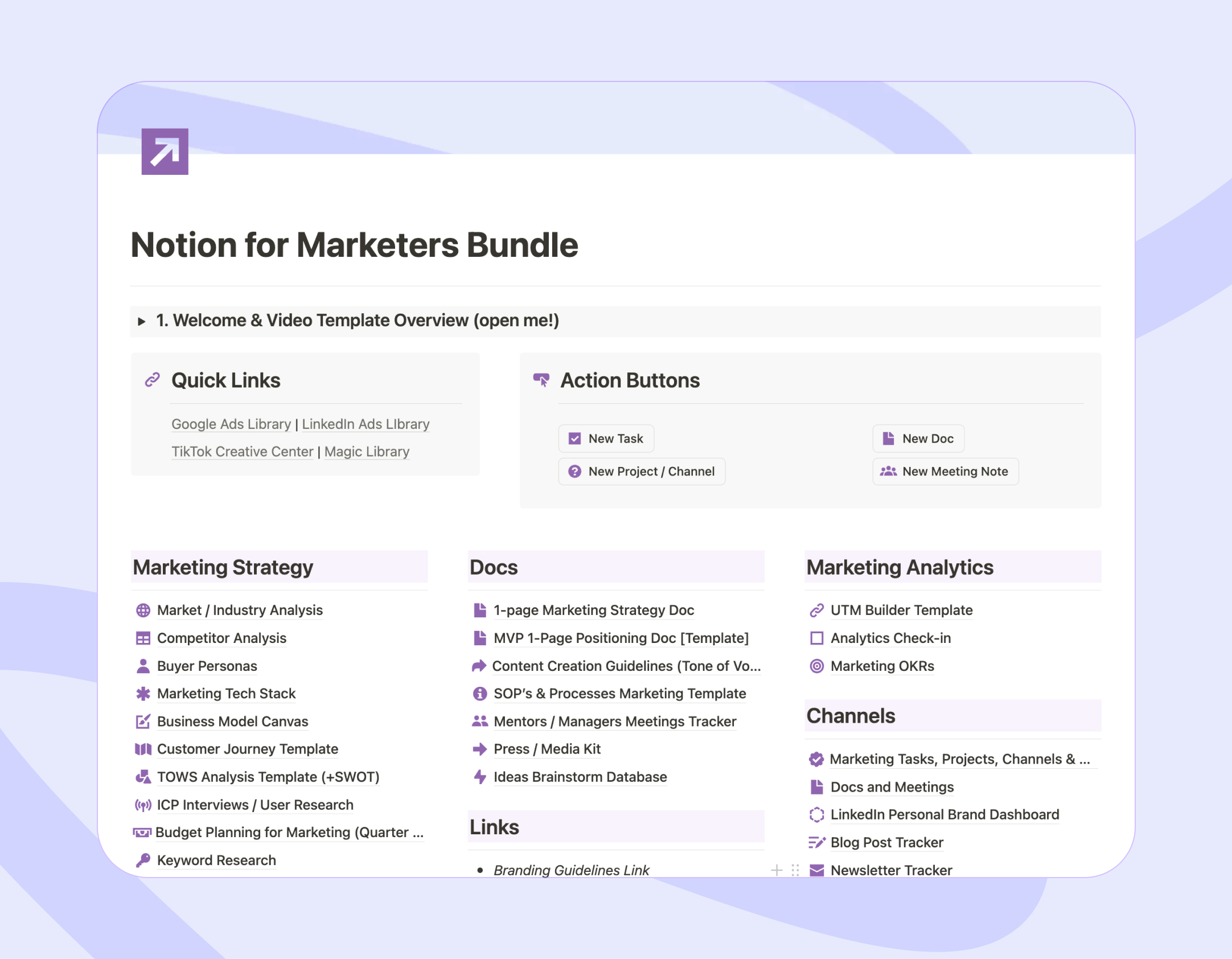Notion for Marketers Bundle