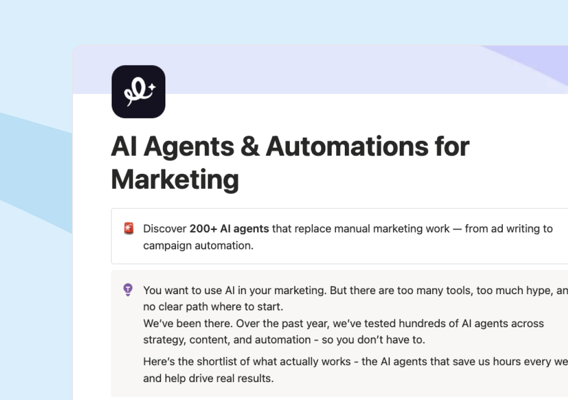 AI Agents & Automations for Marketing