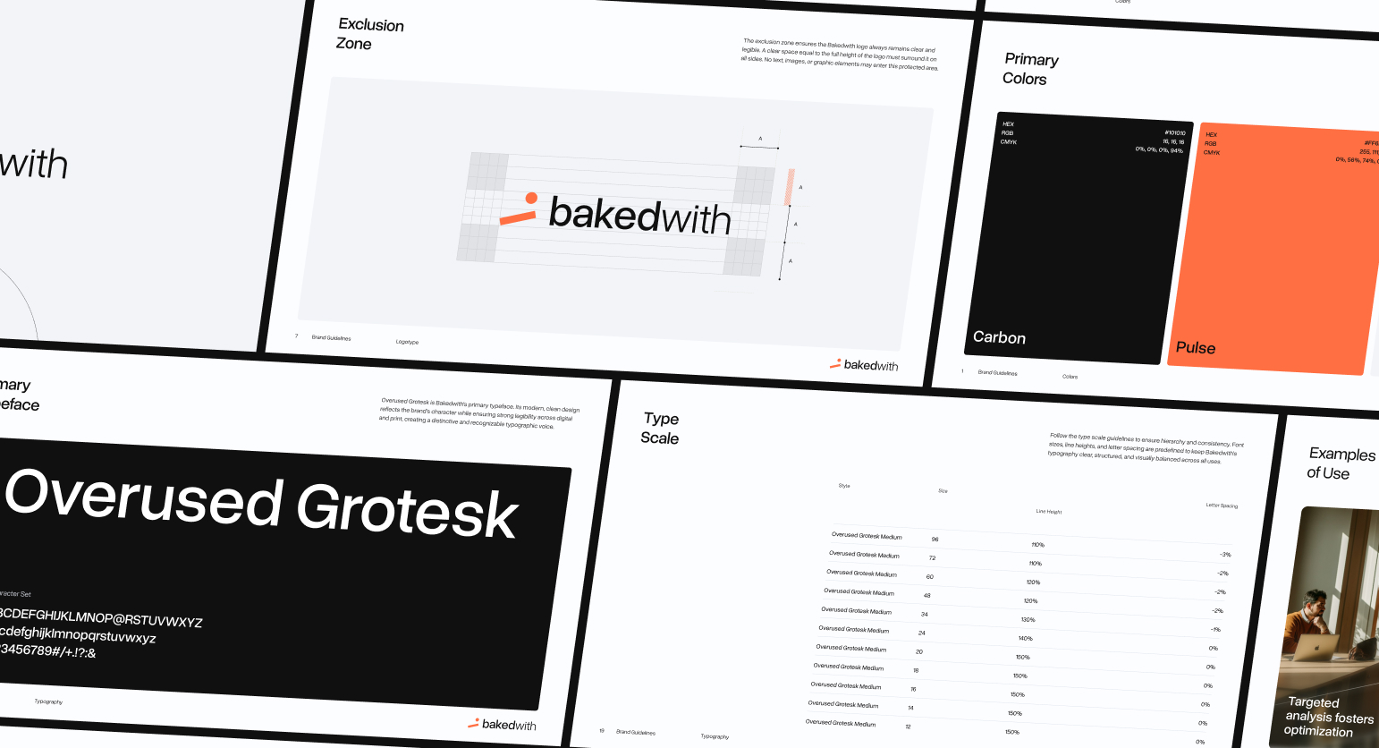 bakedwith branding work