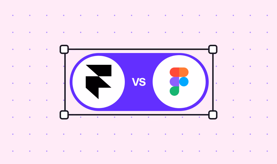 Side-by-side Framer and Figma logos with VS comparison