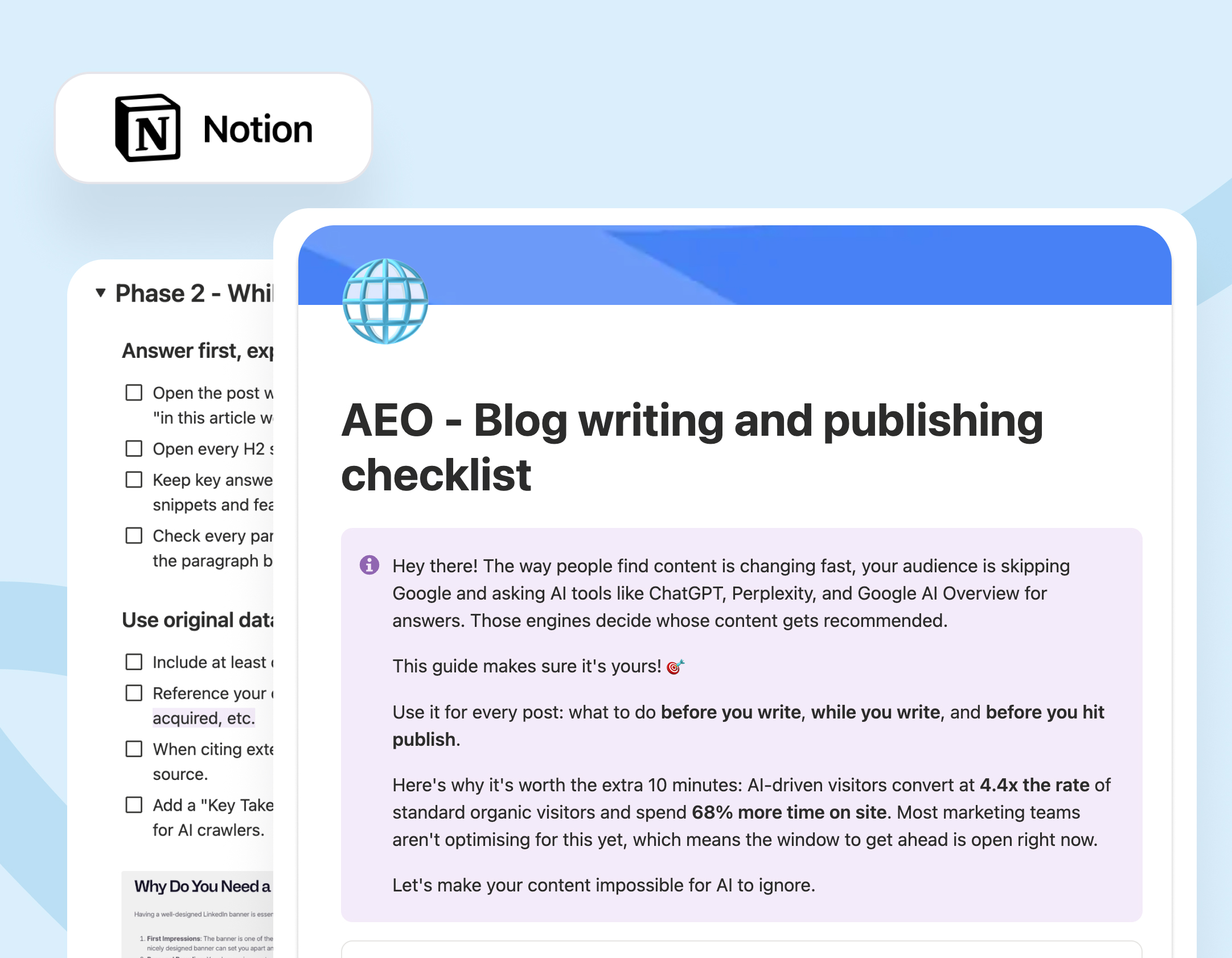 Your AEO Writing Checklist