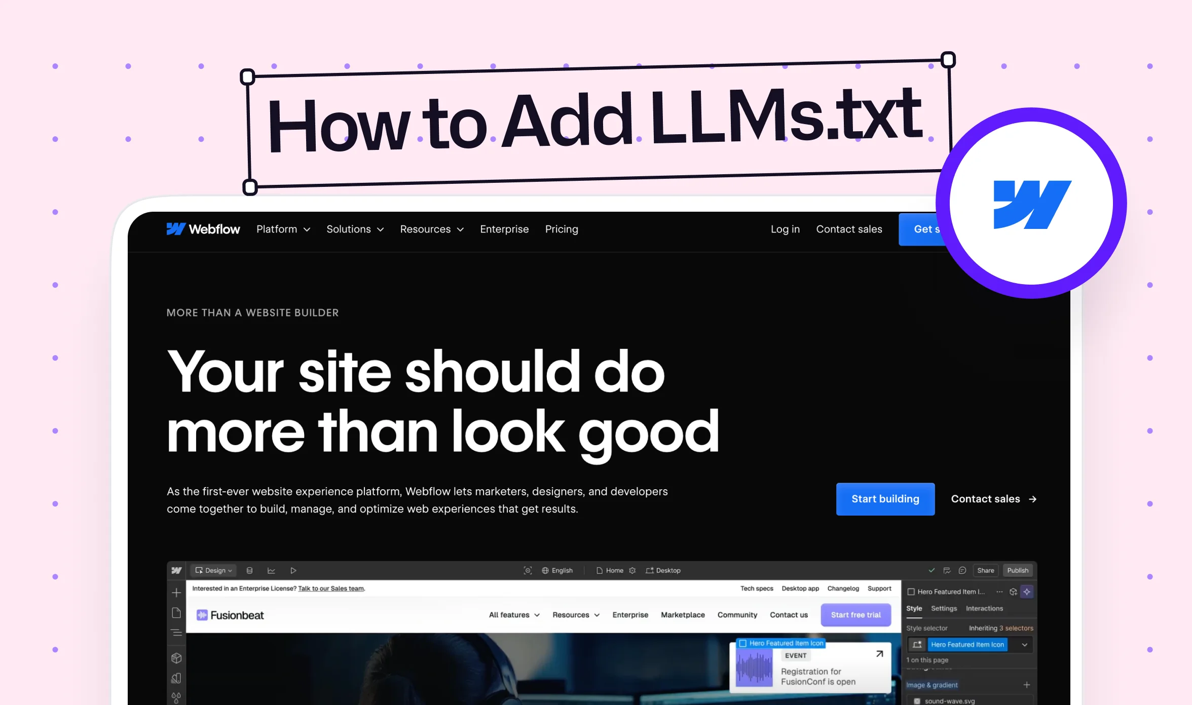 How to add LLMs.txt file to your Webflow site for AI optimization