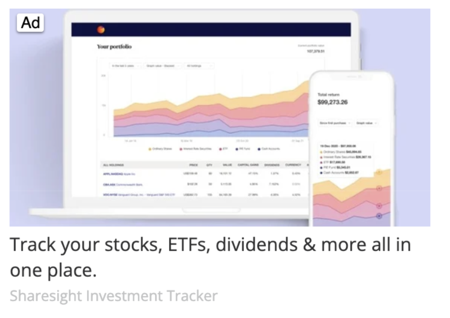 Native Ad Example-Sharesight