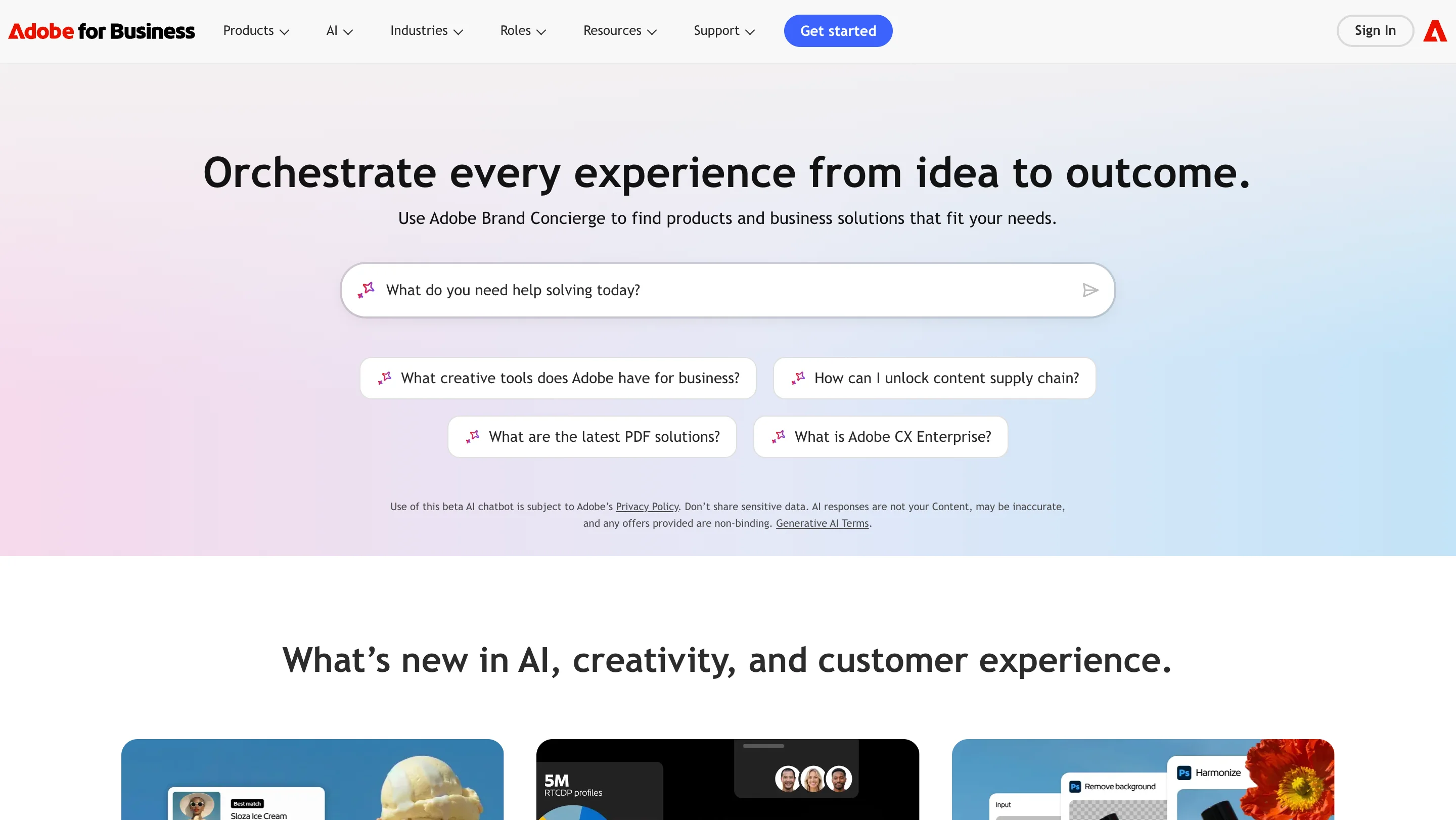 adobe experience cloud homepage
