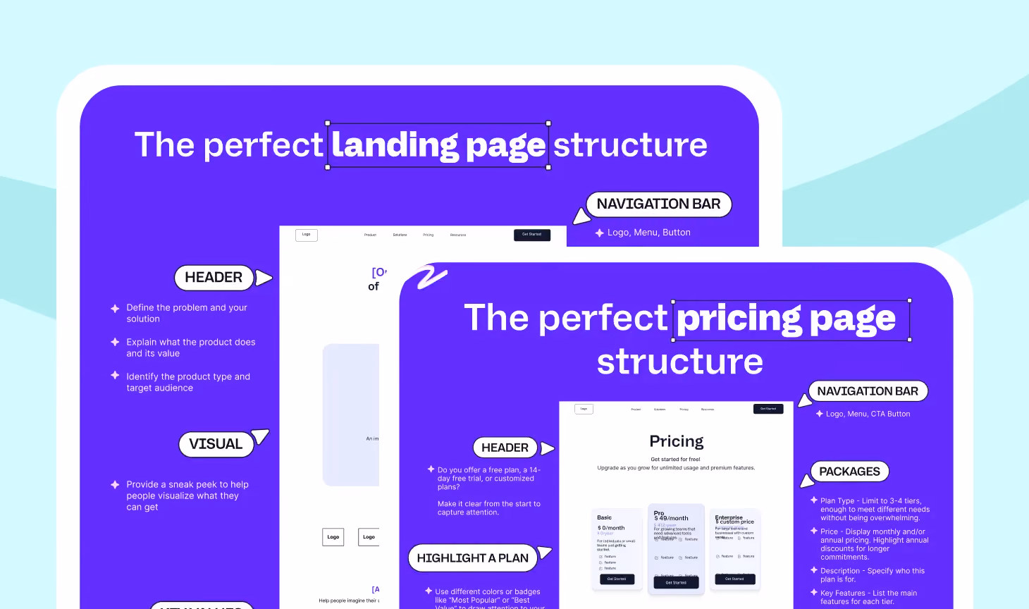 Landing Page Cheatsheet Collection