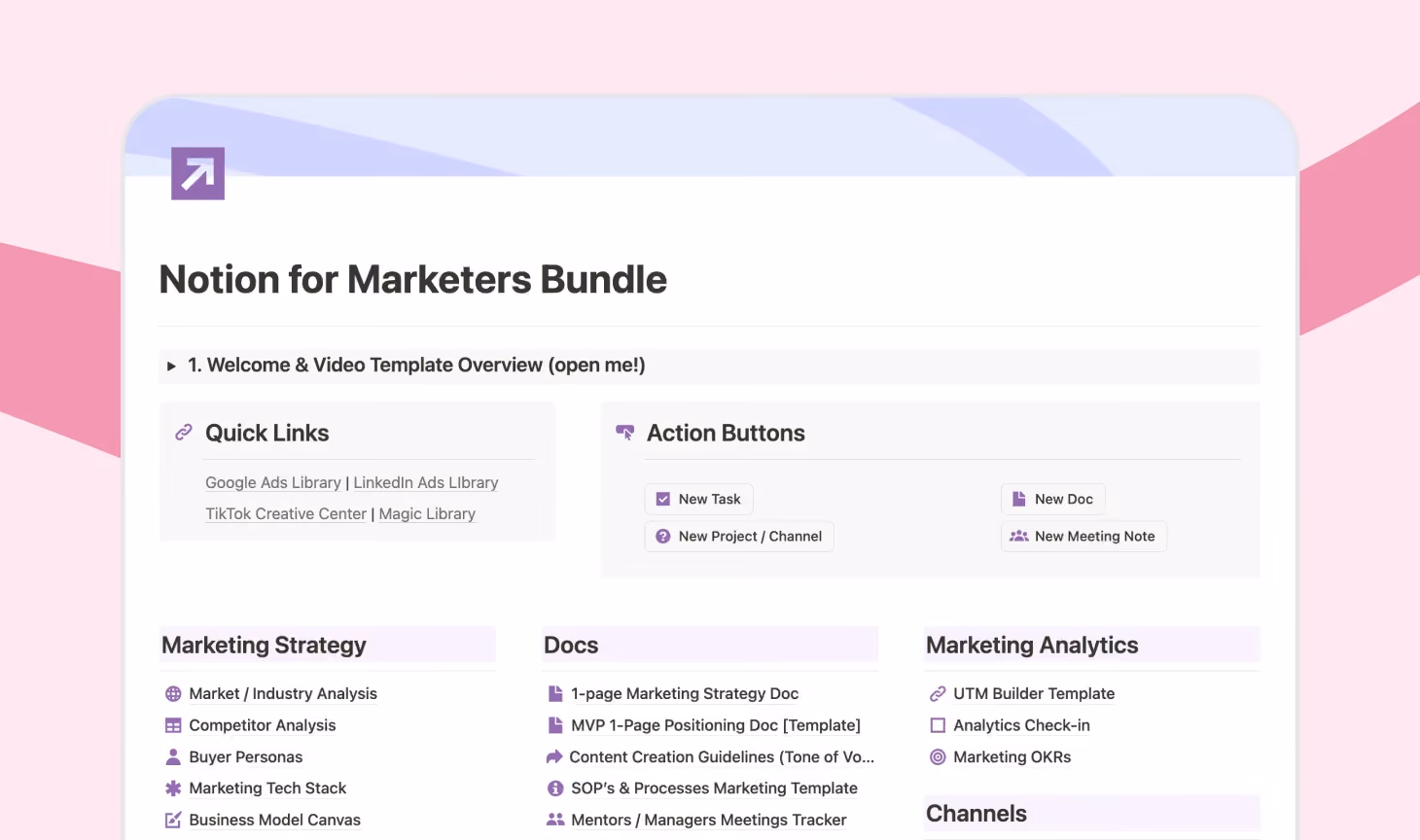 Notion for Marketers Bundle