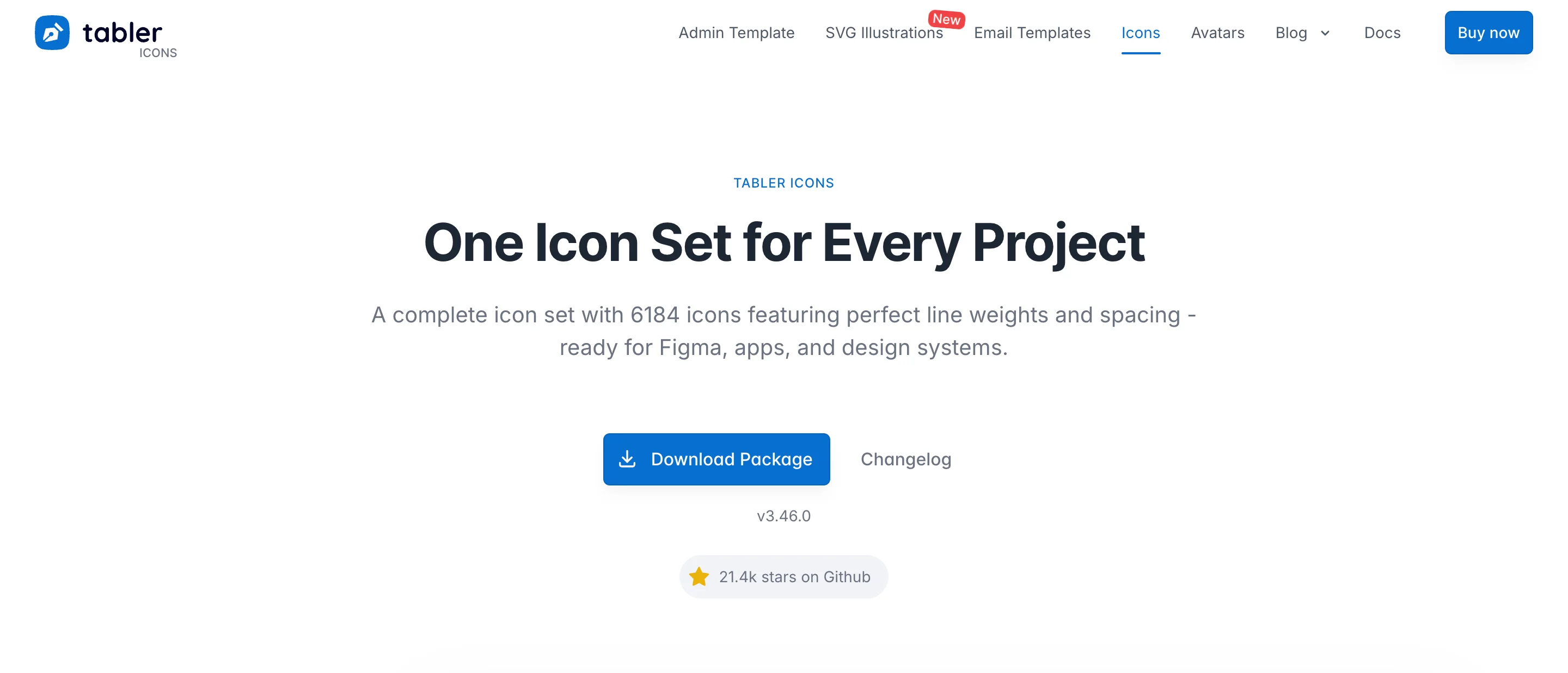 Tabler icons website